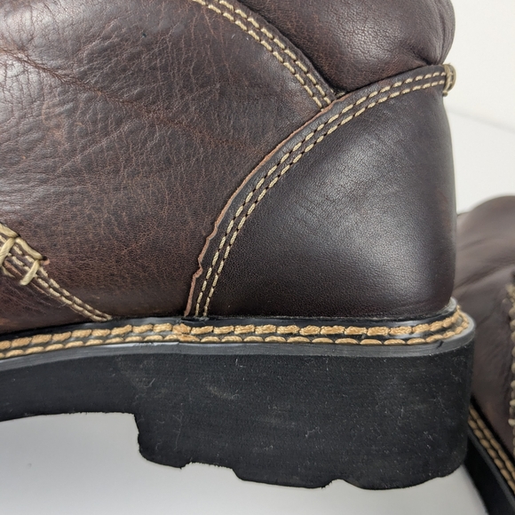 Ariat Canyon Work Brown Boots Western Ranch Casual Round Toe Women Sz 10B - Picture 8 of 12